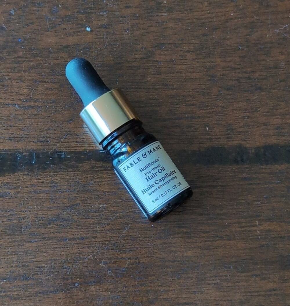 NEW Fable & Mane  HoliRoots Pre-Wash Scalp & Hair Treatment Oil - Deluxe Sample